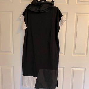 Luukaa Dress with Taffeta Collar